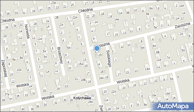 Biała Podlaska, Żwirowa, 12, mapa Białej Podlaskiej