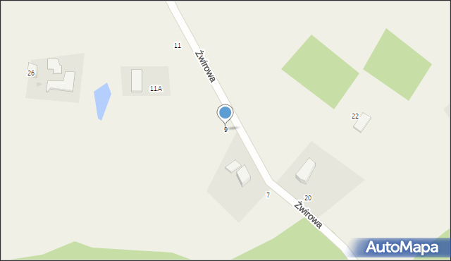 Bieszkowice, Żwirowa, 9, mapa Bieszkowice
