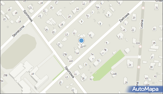 Brwinów, Żwirowa, 12, mapa Brwinów