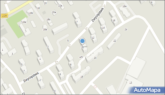 Bytów, Zwycięstwa, 10, mapa Bytów