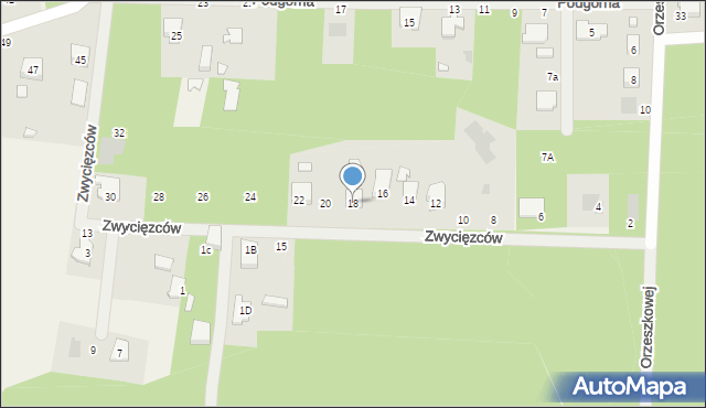 Celestynów, Zwycięzców, 18, mapa Celestynów