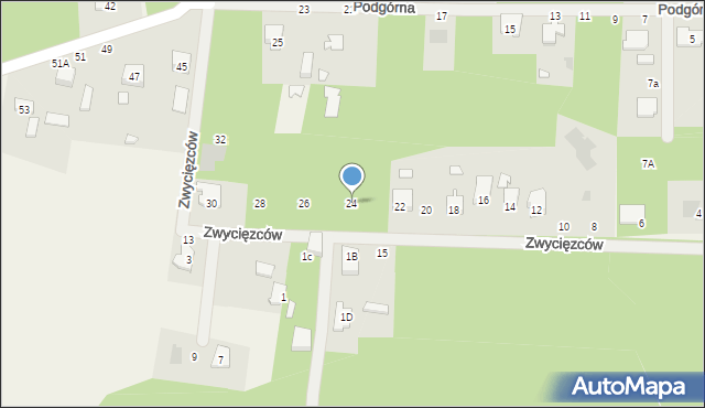 Celestynów, Zwycięzców, 24, mapa Celestynów