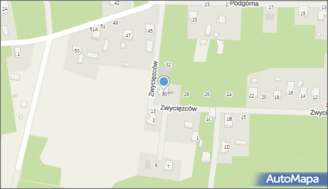 Celestynów, Zwycięzców, 30, mapa Celestynów