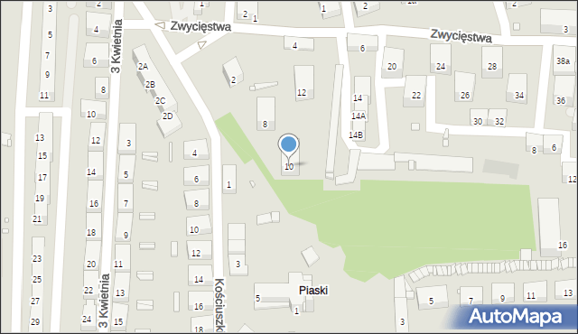 Czeladź, Zwycięstwa, 10, mapa Czeladź