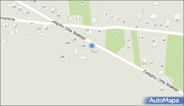 Dąbrowa Górnicza, Związku Orła Białego, 138b, mapa Dąbrowa Górnicza