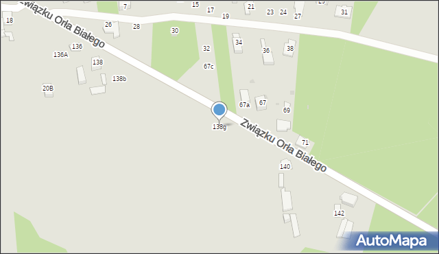 Dąbrowa Górnicza, Związku Orła Białego, 138g, mapa Dąbrowa Górnicza