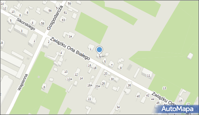 Dąbrowa Górnicza, Związku Orła Białego, 3, mapa Dąbrowa Górnicza