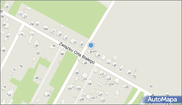 Dąbrowa Górnicza, Związku Orła Białego, 37, mapa Dąbrowa Górnicza