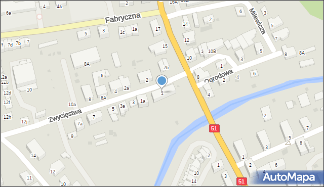 Dobre Miasto, Zwycięstwa, 1, mapa Dobre Miasto