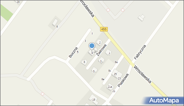 Gajków, Żwirowa, 4, mapa Gajków