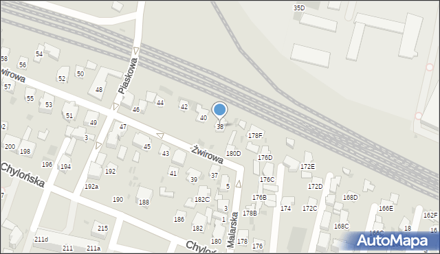 Gdynia, Żwirowa, 38, mapa Gdyni