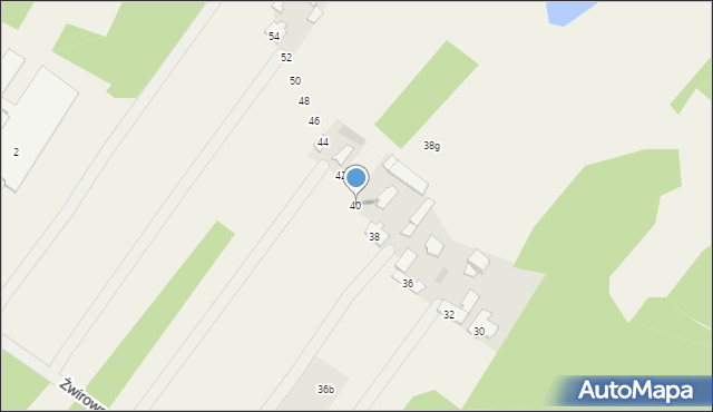 Górki, Żwirowa, 40, mapa Górki