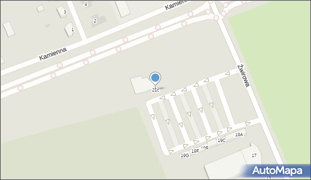 Gorzów Wielkopolski, Żwirowa, 21c, mapa Gorzów Wielkopolski