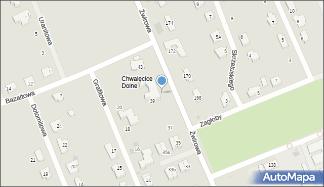 Gorzów Wielkopolski, Żwirowa, 41a, mapa Gorzów Wielkopolski