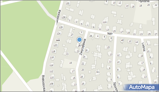 Gródek, Zwycięstwa, 25, mapa Gródek