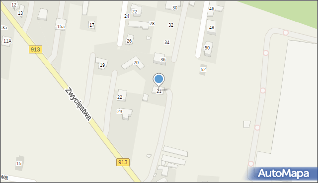 Grodków, Zwycięstwa, 21, mapa Grodków