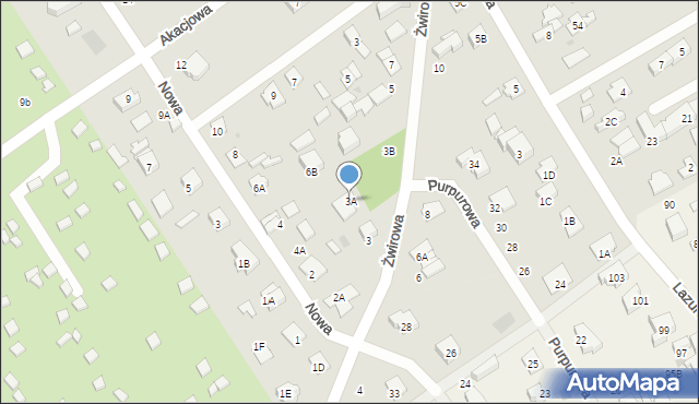 Grodzisk Mazowiecki, Żwirowa, 3A, mapa Grodzisk Mazowiecki