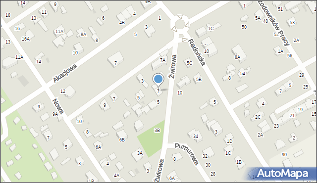 Grodzisk Mazowiecki, Żwirowa, 7, mapa Grodzisk Mazowiecki