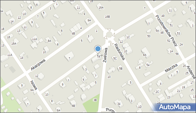 Grodzisk Mazowiecki, Żwirowa, 7A, mapa Grodzisk Mazowiecki