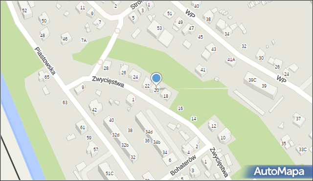 Gubin, Zwycięstwa, 20, mapa Gubin