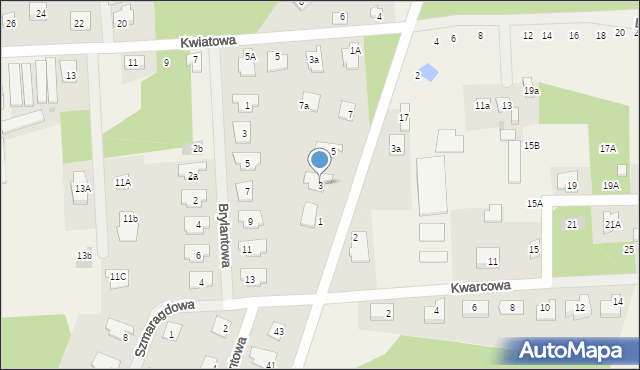 Janówek Drugi, Żwirowa, 3, mapa Janówek Drugi