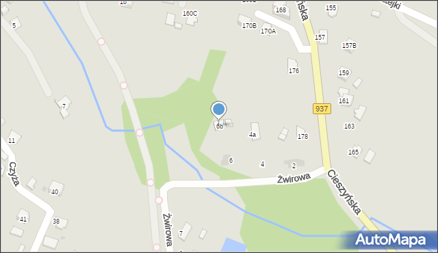 Jastrzębie-Zdrój, Żwirowa, 6b, mapa Jastrzębie-Zdrój