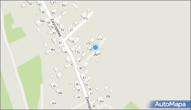 Jaworzno, Zwycięstwa, 45b, mapa Jaworzno