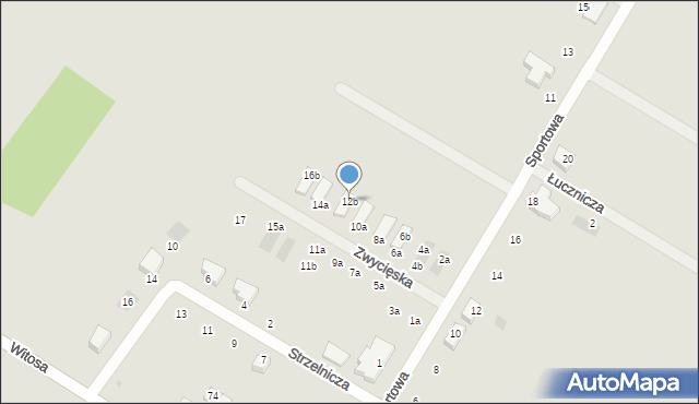 Jelcz-Laskowice, Zwycięska, 12b, mapa Jelcz-Laskowice