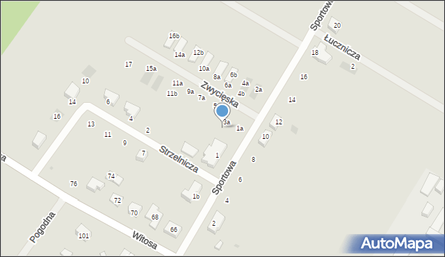 Jelcz-Laskowice, Zwycięska, 3b, mapa Jelcz-Laskowice