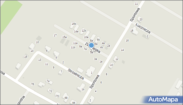 Jelcz-Laskowice, Zwycięska, 5a, mapa Jelcz-Laskowice