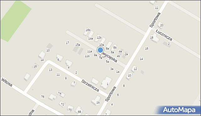 Jelcz-Laskowice, Zwycięska, 7a, mapa Jelcz-Laskowice