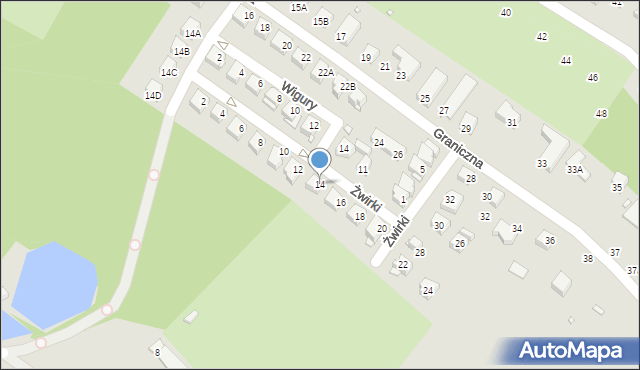 Jelenia Góra, Żwirki Franciszka, kpt. pil., 14, mapa Jelenia Góra