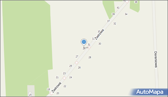 Jesionka, Żwirowa, 29, mapa Jesionka
