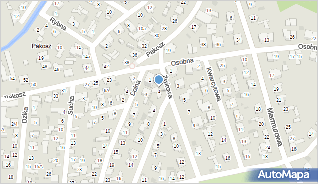 Kielce, Żwirowa, 4, mapa Kielc