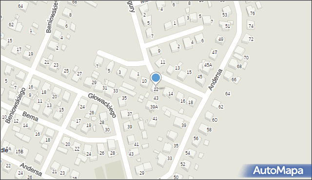 Kłobuck, Żwirki i Wigury, 12, mapa Kłobuck