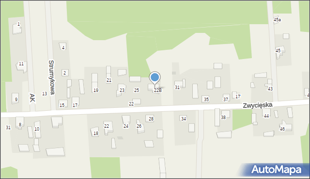 Kołaków, Zwycięska, 27, mapa Kołaków