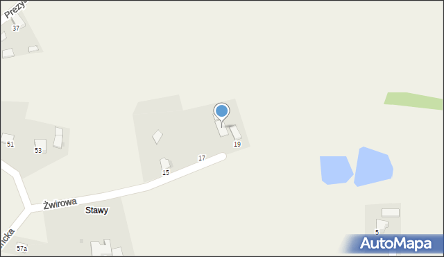 Kowale, Żwirowa, 21, mapa Kowale