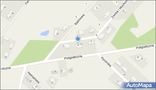 Krobia, Żwirka i Muchomorka, 4, mapa Krobia