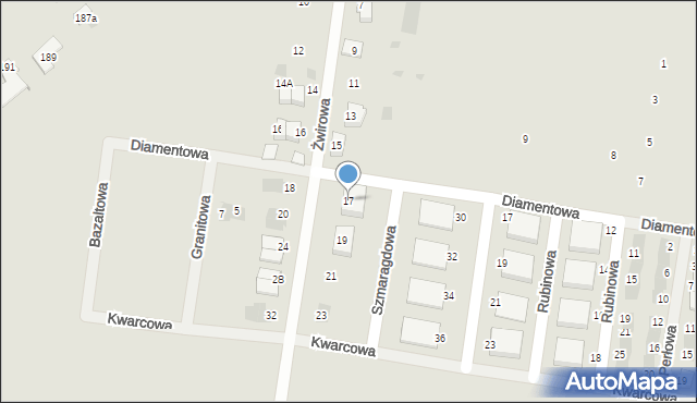 Krotoszyn, Żwirowa, 17, mapa Krotoszyna