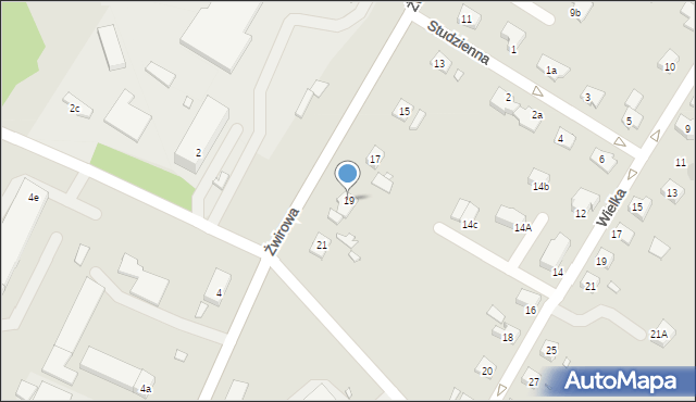 Kwidzyn, Żwirowa, 19, mapa Kwidzyn
