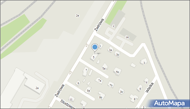 Kwidzyn, Żwirowa, 5c, mapa Kwidzyn