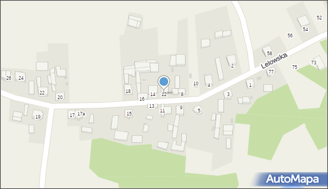 Lelów, Żwirkowskiego, 12, mapa Lelów