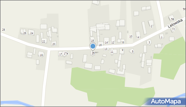 Lelów, Żwirkowskiego, 15, mapa Lelów