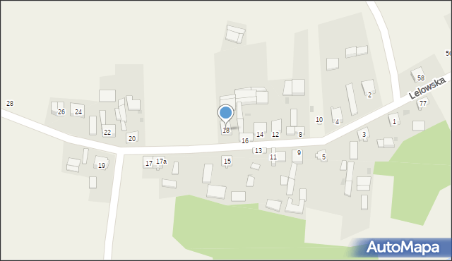 Lelów, Żwirkowskiego, 18, mapa Lelów