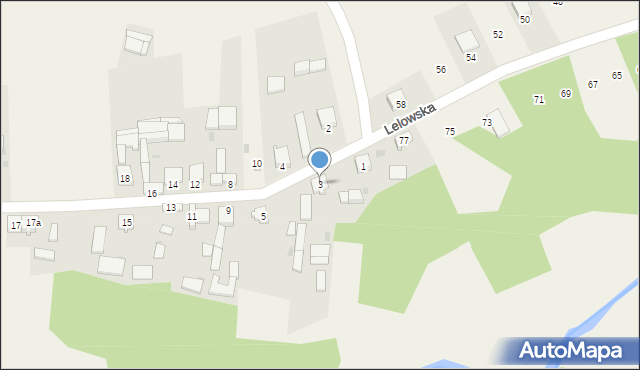 Lelów, Żwirkowskiego, 3, mapa Lelów