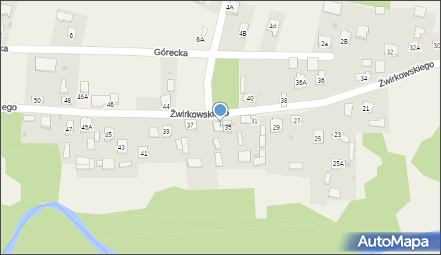 Lelów, Żwirkowskiego, 35A, mapa Lelów