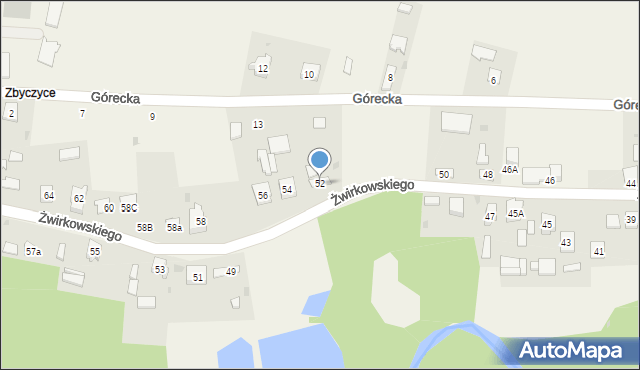 Lelów, Żwirkowskiego, 52, mapa Lelów