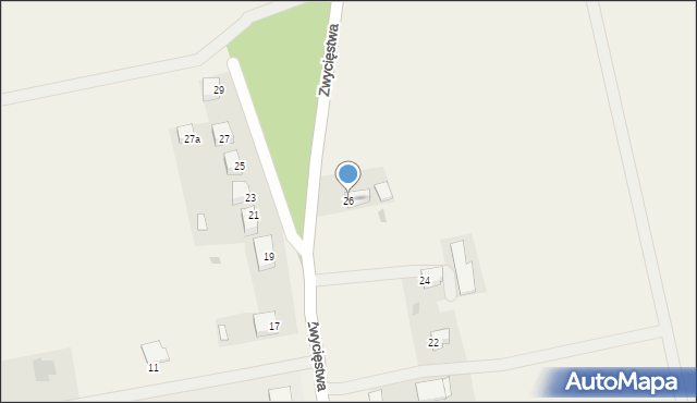 Lichnowy, Zwycięstwa, 26, mapa Lichnowy