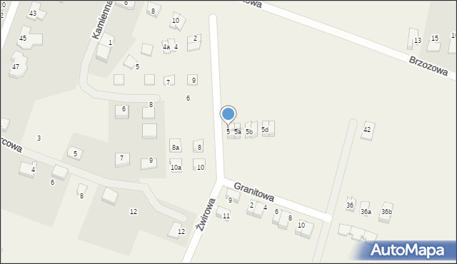 Lipnik, Żwirowa, 5, mapa Lipnik
