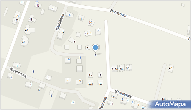 Lipnik, Żwirowa, 6, mapa Lipnik